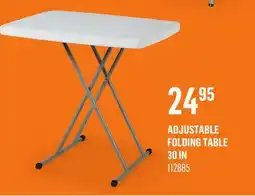 Canac Adjustable Folding Table 30 in offer