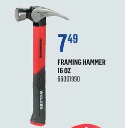 Canac Framing Hammer 16oz offer