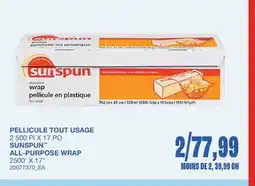 Wholesale Club PELLICULE TOUT USAGE, 2500PI X 17PO offer