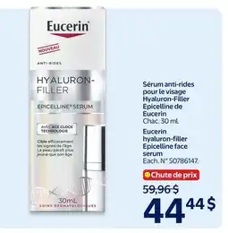 Walmart Eucerin hyaluron-filler Epicelline face serum offer