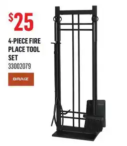 Canac 4-Piece Fireplace Tool Set offer