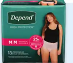 Walmart Depend incontinence products offer