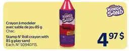 Walmart Stamp N' Roll crayon with 85 g play sand offer