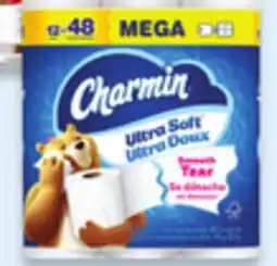 Walmart Charmin Ultra Strong or Ultra Soft bathroom tissue 12 = 48 rolls offer