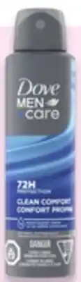 Walmart Dove or Dove Men+Care antiperspirant dry spray offer