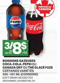 L'Intermarché BOISSONS GAZEUSES | SOFT DRINK OR ICED TEA offer