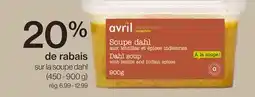 Avril Soupe dahl offer