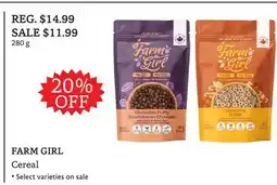 The Big Carrot FARM GIRL Cereal offer