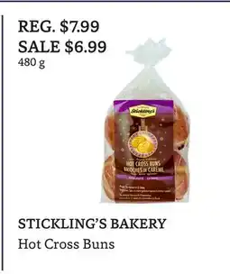 The Big Carrot STICKLING'S BAKERY Hot Cross Buns offer
