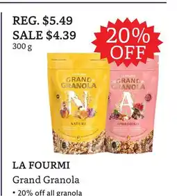 The Big Carrot LA FOURMI Grand Granola offer