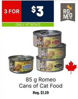 Ren’s Pets Depot Romeo Cans of Cat Food offer