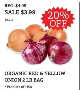 The Big Carrot ORGANIC RED & YELLOW ONION 2 LB BAG offer