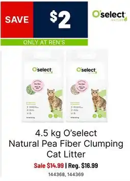 Ren’s Pets Depot O'select Natural Pea Fiber Clumping offer