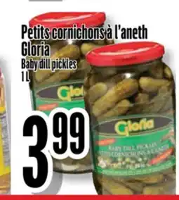 Bonanza Petits cornichons à l'aneth Gloria offer
