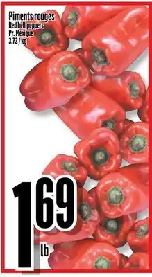 Bonanza Red bell peppers offer