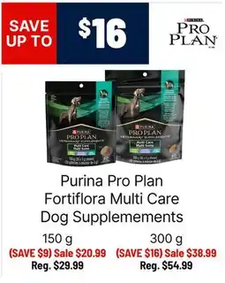 Ren’s Pets Depot Purina Pro Plan Fortiflora Multi Care Dog Supplemements offer
