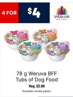 Ren’s Pets Depot Weruva BFF Tubs of Dog Food offer