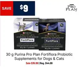 Ren’s Pets Depot Purina Pro Plan Fortiflora Probiotic Supplements for Dogs & Cats offer