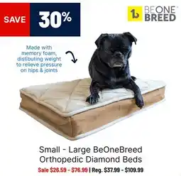 Ren’s Pets Depot Small - Large BeOneBreed Orthopedic Diamond Beds offer