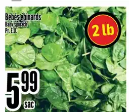 Bonanza Baby spinach offer