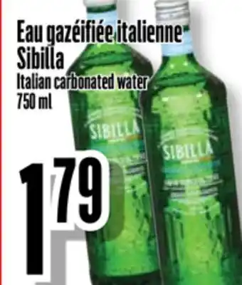 Bonanza Eau gazéifiée italienne Sibilla offer