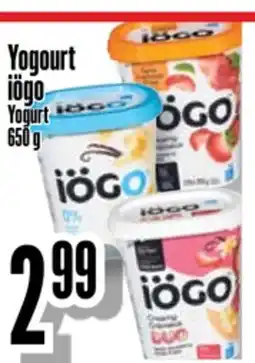 Bonanza Yogourt iögo offer