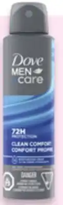 Walmart Dove Men+Care antiperspirant dry spray offer