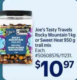 Walmart Joe's Tasty Travels Rocky Mountain 1 kg or Sweet Heat 950 g trail mix offer