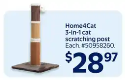 Walmart Home4Cat 3-in-1 cat scratching post offer