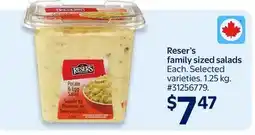 Walmart Reser's family sized salads offer