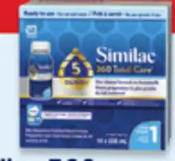 Walmart Similac 360 Total Care ready to feed Step 1 infant formula offer