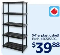 Walmart 5-Tier plastic shelf offer