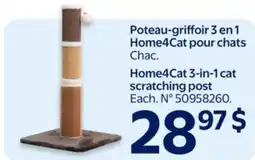 Walmart Home4Cat 3-in-1 cat scratching post offer