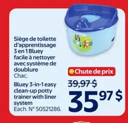 Walmart Bluey 3-in-1 Easy Clean-Up Potty Trainer with Liner System offer