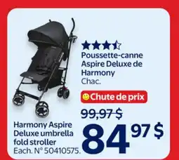 Walmart Harmony Aspire Deluxe umbrella fold stroller offer