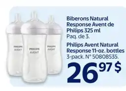 Walmart Philips Avent Natural Response II-oz. bottles offer