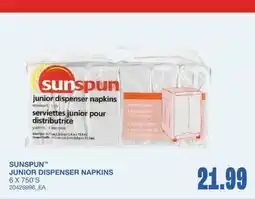 Wholesale Club JUNIOR DISPENSER NAPKINS, 6 X 750'S offer