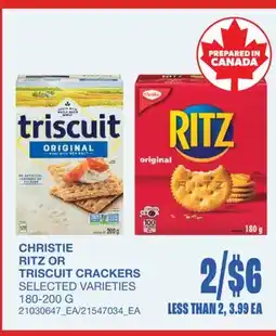 Wholesale Club CRACKERS offer