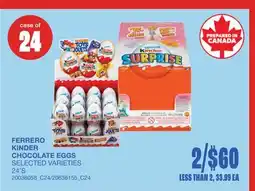 Wholesale Club FERRERO KINDER CHOCOLATE EGGS, 24'S offer