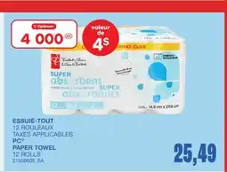 Wholesale Club ESSUIE-TOUT, 12 ROULEAUX offer