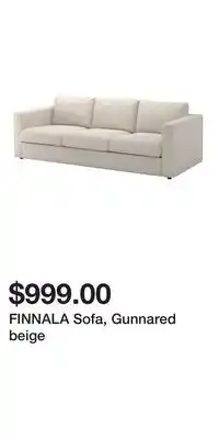 IKEA FINNALA Sofa, Gunnared beige offer