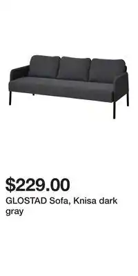 IKEA GLOSTAD Sofa, Knisa dark gray offer