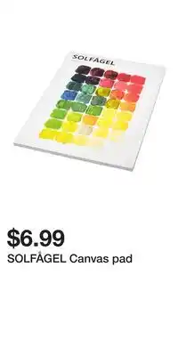 IKEA SOLFÅGEL Canvas pad offer