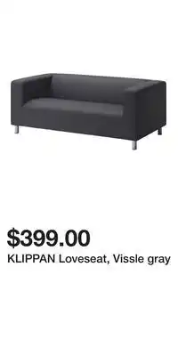 IKEA KLIPPAN Loveseat, Vissle gray offer