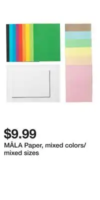 IKEA MÅLA Paper, mixed colors/mixed sizes offer