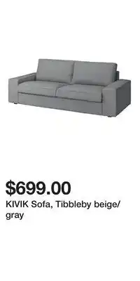 IKEA KIVIK Sofa, Tibbleby beige/gray offer