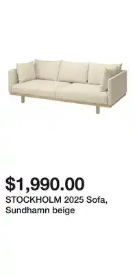 IKEA STOCKHOLM 2025 Sofa, Sundhamn beige offer