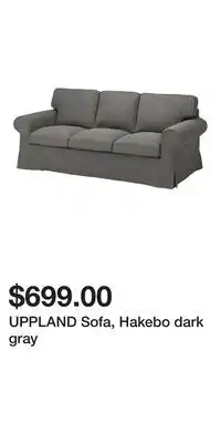 IKEA UPPLAND Sofa, Hakebo dark gray offer