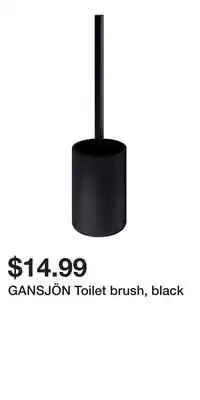 IKEA GANSJÖN Toilet brush, black offer