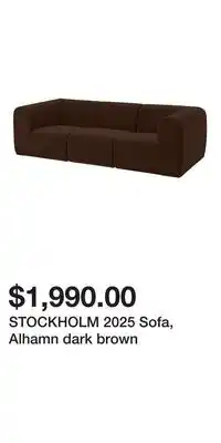 IKEA STOCKHOLM 2025 Sofa, Alhamn dark brown offer